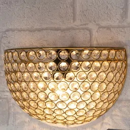 Homesake Golden Crystal Round Wall Sconce Lamp-image-26