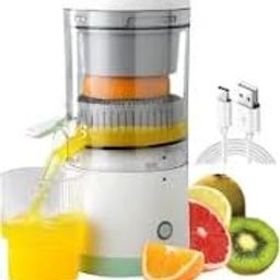 generic SRIMAN STORE Portable Electric Citrus Juicer | High-Yield USB Rechargeable Orange, Lemon, and Lime Squeezer | Wireless Multi Color Juicer for Travel and Home Use image 2