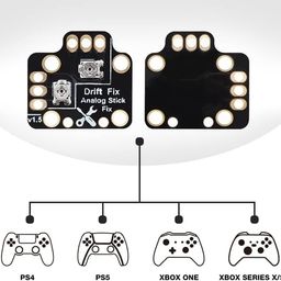 TCOS TECH Analog Stick Drift Fix Mod Handle Rocker Adjusting Plate, Analog Stick Drift Fix Repair Kit for PS5 Controller PS4 Controller Xbox Series X/S Xbox One PS5 PS4 Controller (Black) image 4