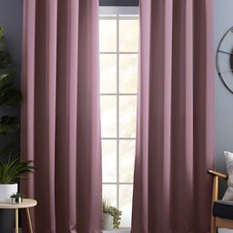 Story@home Burgundy 2 Pieces Black Out Long Door Curtains-52
