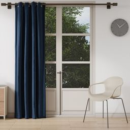 DDecor Blue Room Darkening Single Long Door Curtain-image-36