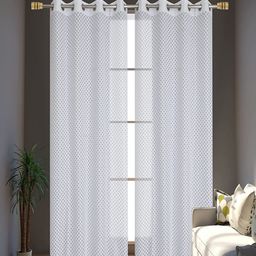 Homefab India Set of 2 Sheer Long Door Curtain-28