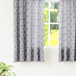 Encasa Homes Grey Set of 2 Window Curtain-39