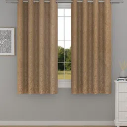 Raymond Home Brown 2 Pcs Window Curtains-image-90