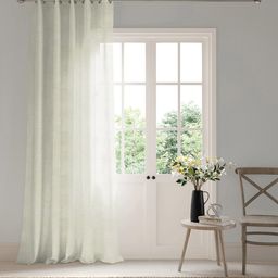 DDecor Beige Sheer Door Curtain-image-45