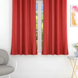 THE CONVERSION Red 2 Pieces  Room Darkening Window Curtains-image-44