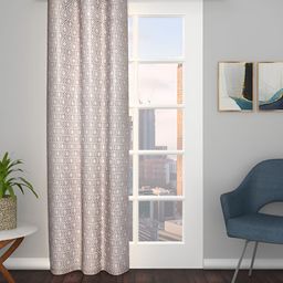 THE CONVERSION Coffee Brown Abstract Printed Jacquard Door Curtain-17
