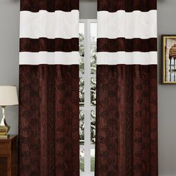 Kuber Industries Pack Of 2 Self Design Door Curtain-68