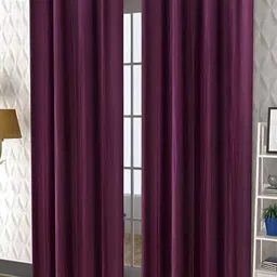 Kraftiq Homes Crush Purple 2 Pieces Door Curtain-picture-29