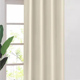 URBAN SPACE Beige 2 Pieces Black Out Window Curtain-image-62
