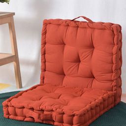 Square Floor Cushion Crimson Matlas Red Square Floor Cushion-11