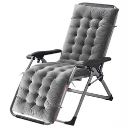 Mom's Moon Grey Velvet Rectangle Shaped Rocking Chair Cushion-image-13