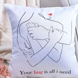 fnp White & Black Warmth Of Love Printed Pre-Filled Cushion-picture-43