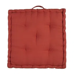 BLANC9 Set Of 2 Red Square Floor Cushion image 3