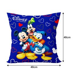 Kuber Industries Set Of 4 Both Side Disney Printed Reversible Cushion image 3