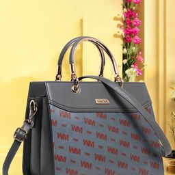 WOMEN MARKS PU Handheld Bag with Cut Work-12