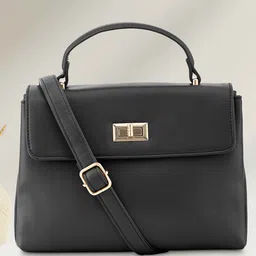 Fastrack Structured Synthetic Leather Satchel Bag image 1