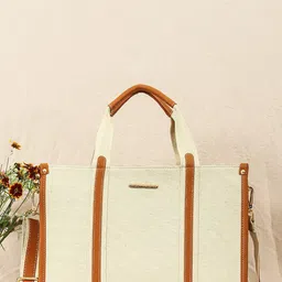 Bagsy Malone Textured Structured Handheld Bag with Cut Work-19