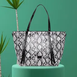 Caprese Animal Textured Structured Shoulder Bag-46
