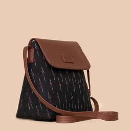 ZOUK Ikat Printed Structured Sling Bag-70