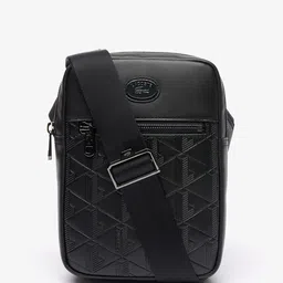 Lacoste Geometric Textured Structured Crossover Sling Bag-29