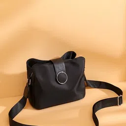 Diva Dale Structured Shoulder Bag with Cut Work image 1