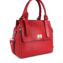 HiLEDER Pure Leather Structured Handheld Bag image 2
