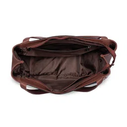 ZOUK Textured Oversized Structured Jute Shoulder Bag image 5