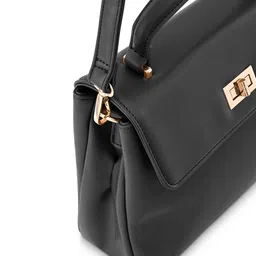 Fastrack Structured Synthetic Leather Satchel Bag image 5