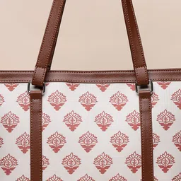 Anouk Embellished Shopper Tote Bag with Cut Work image 5
