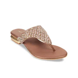 Metro Embellished Open Toe Block Heels-7