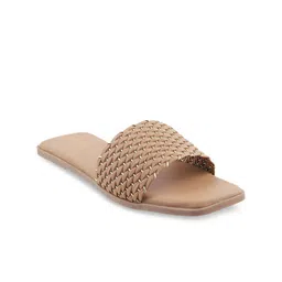 Metro Women Beige Open Toe Flats-picture-29