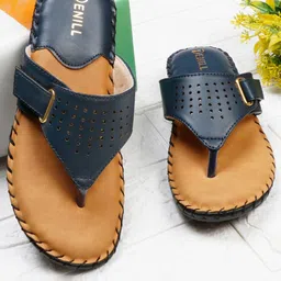 Denill Textured Open Toe Flats-15
