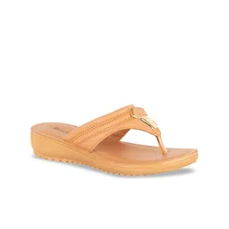 Inblu Textured Embellished Lightweight Anti Skid Open Toe Flats-16