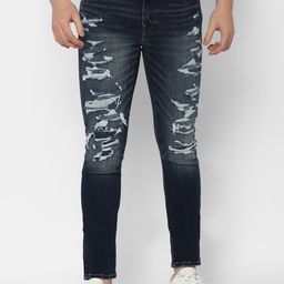 AMERICAN EAGLE OUTFITTERS Men Skinny Fit Heavy Fade Highly Distressed Jeans-image-90