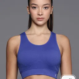 HRX by Hrithik Roshan Solid Seamless Full Coverage Lightly Padded Workout Bra-picture-42
