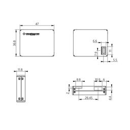 MPM11-AD MemsFrontier Laser PM sensor (Air inlet and outlet are on the side, 10 pin) image 2