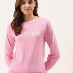 Duke Women Pink Printed Sweatshirt-image-81