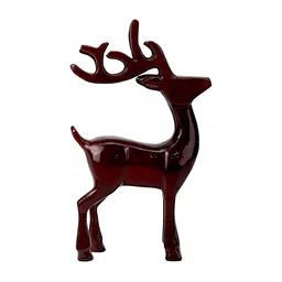 Hind Decor Red Standing Reindeer Aluminum Showpiece-image-11