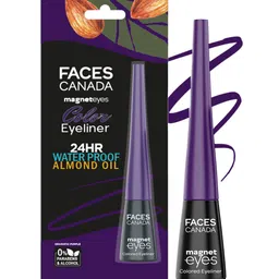 FACES CANADA Magneteyes 24HR Waterproof Liquid Colour Eyeliner 4ml - Dramatic Purple 01-24