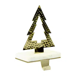Hind Decor Yellow & White Tree On Marble Base Stocking Holder-image-22