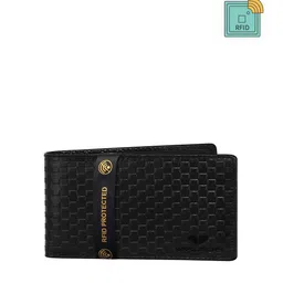 Walrus Men Textured Leather Two Fold Wallet With RFID-29