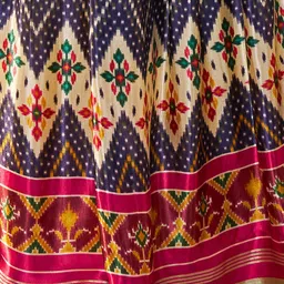 ODETTE Ethnic Motifs Printed Semi-Stitched Lehenga & Unstitched Blouse With Dupatta image 3