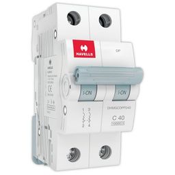 Havells DHMGCDPF040 PVC Plastic 40A MCB DP C Curve (White) image 2