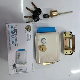 HAWK VISION Stainless Steel Anti-Theft High Security Double Lock With Inside & Outside Operation - 5 Computerized Keys, 12-24V DC Electronic Main Door Lock Security System image 4