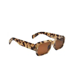 Peter Jones Eyewear Unisex Grey Lens & Silver Square Sunglasses With UV Protected Lens-57
