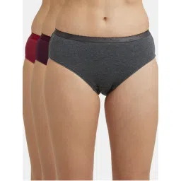 Jockey 1523 Women High Coverage Super Combed Cotton Hipster-Dark Assorted (Pack of 3)-picture-22