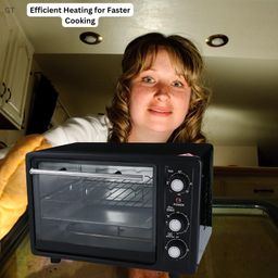 Drumstone 𝐋𝐈𝐌𝐈𝐓𝐄𝐃 𝐖𝐈𝐓𝐇 𝟏𝟓 𝐘𝐄𝐀𝐑𝐒 𝐖𝐀𝐑𝐑𝐀𝐍𝐓𝐘 699AID97 Oven Toaster Griller | 24L Capacity | Multi-Function Cooking & Baking | Even Heating | Perfect for Medium-Sized Kitchens image 3