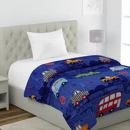 HOSTA HOMES Blue & Red Cartoon Characters AC Room 210 GSM Single Bed Comforter-picture-16
