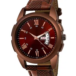 WATCHSTAR Men Leather Straps Analogue Watch DD brown-image-20
